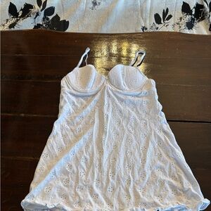 Victoria's Secret White Eyelet Top size M